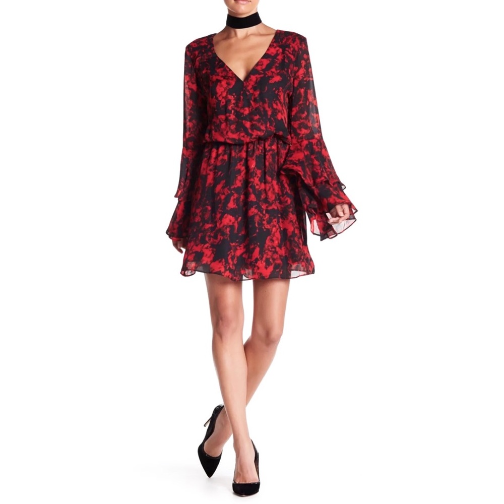 Parker Floral Bell Sleeve Dress